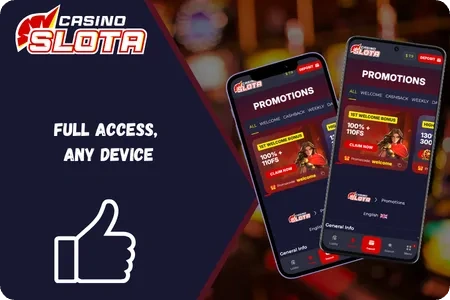 Slota Casino App-Screenshot